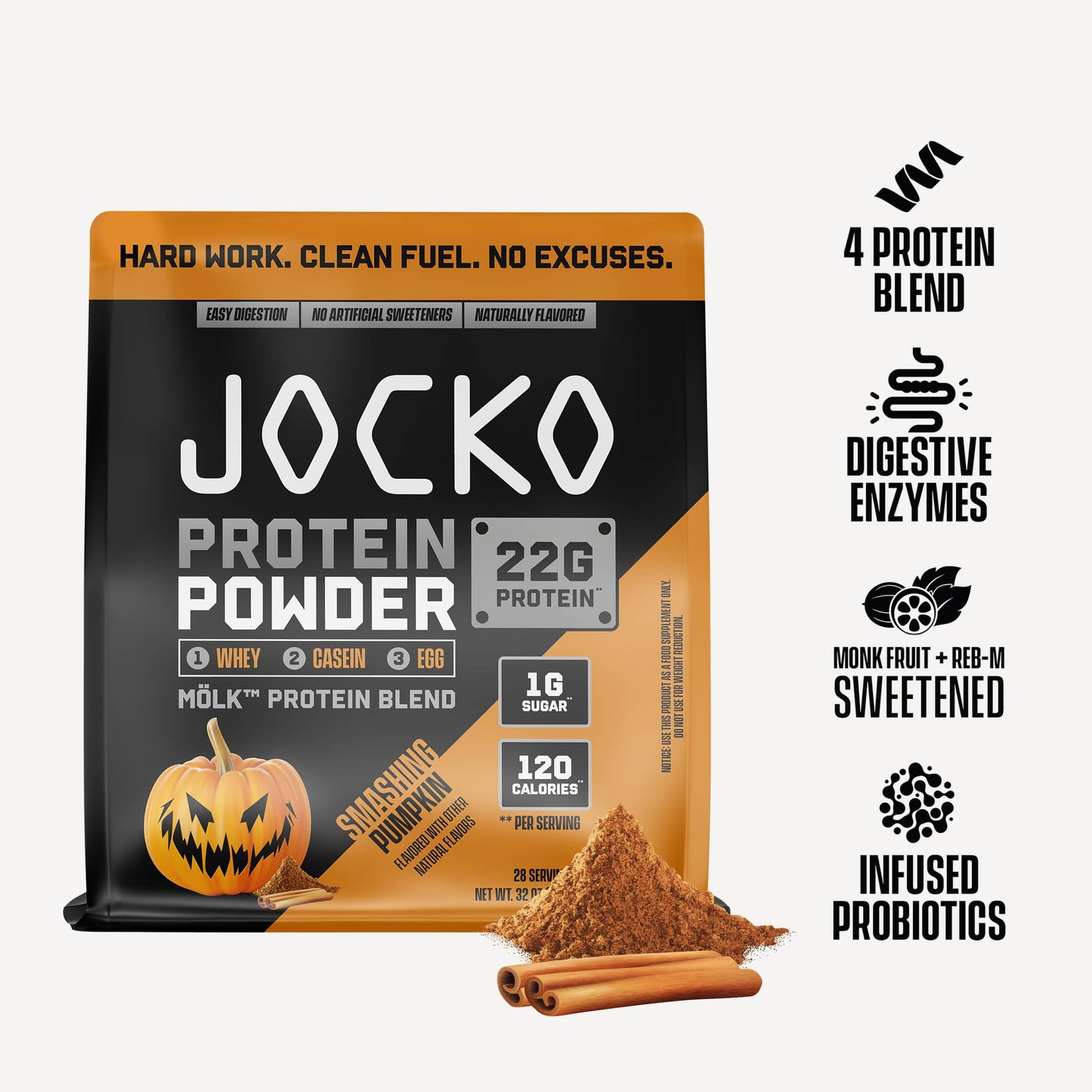 JOCKO MÖLK Protein Powder - Pumpkin Spice