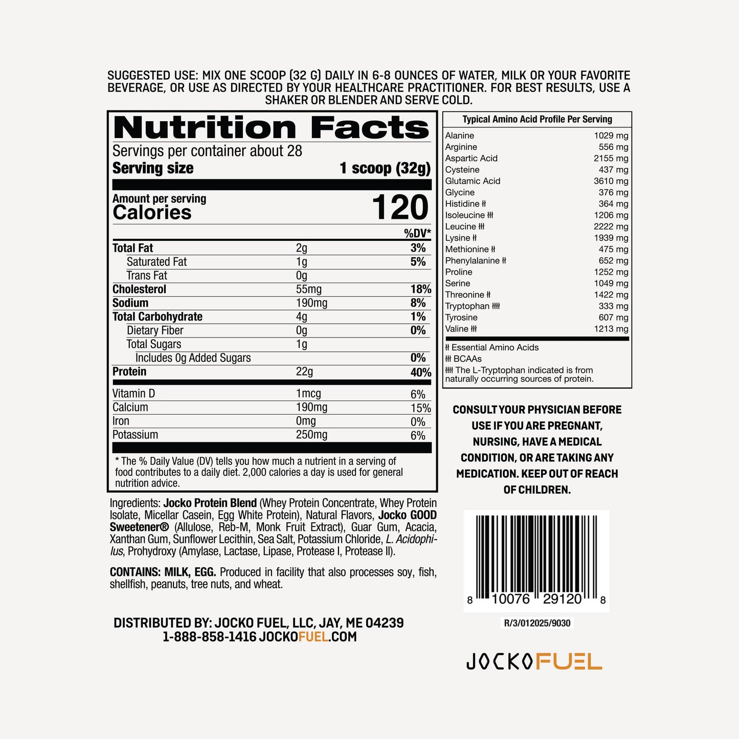 JOCKO MÖLK Protein Powder - Pumpkin Spice