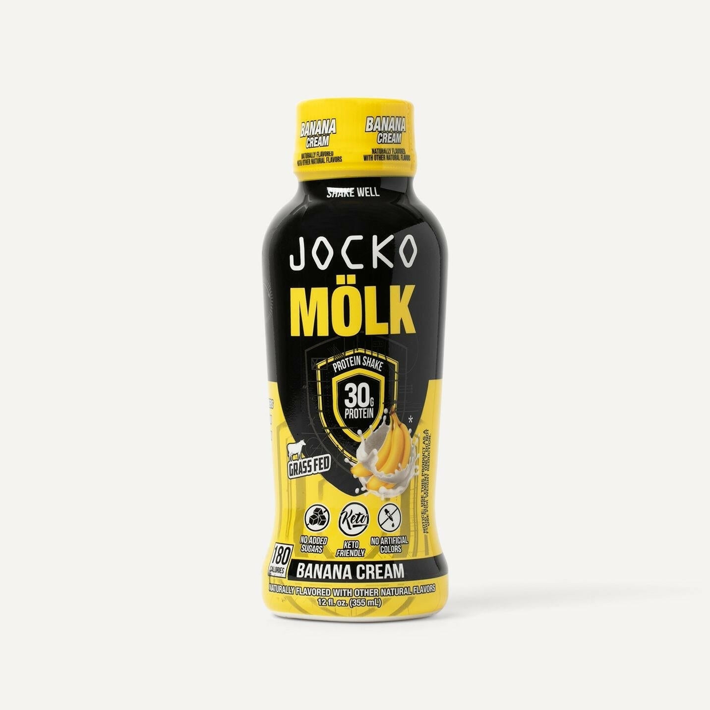 Jocko Mölk Protein Shakes | 30g Keto Friendly Grass Fed Protein | No Added Sugar | Ready to Drink