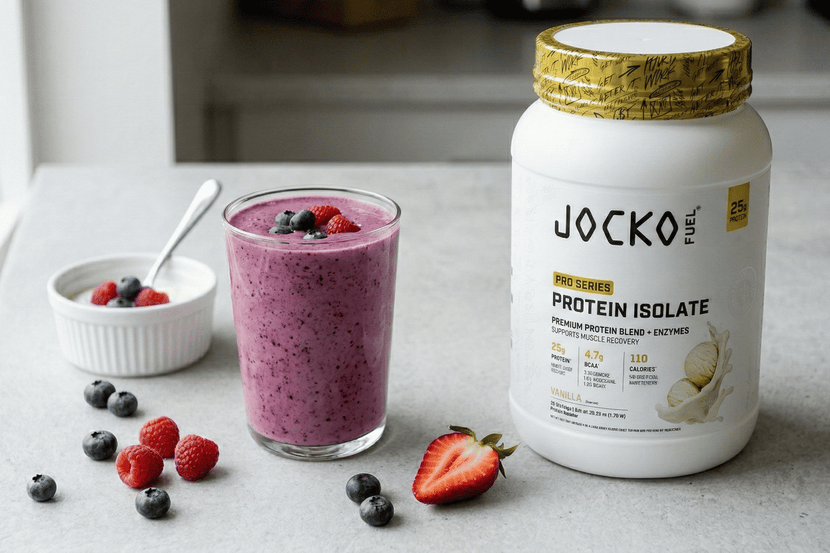 Vanilla Berry Blitz Protein Smoothie