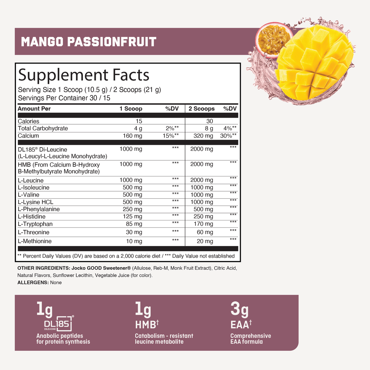 flavor:Mango Passionfruit