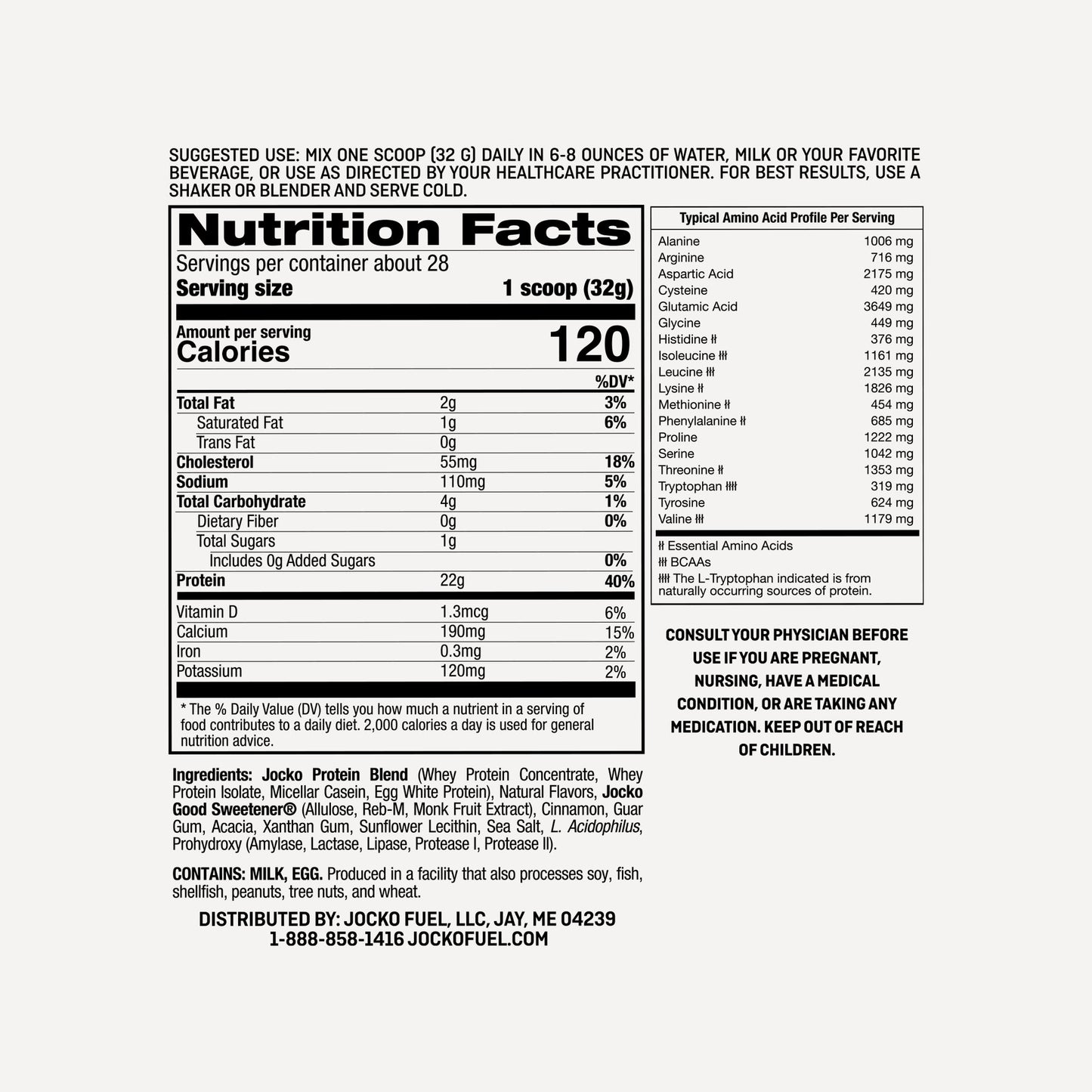 JOCKO MÖLK Protein Powder - Horchata