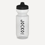 Jocko Fuel frosted sport water bottle with the JOCKO FUEL logo, front view