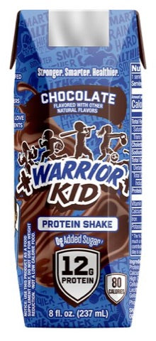 Warrior Kid Chocolate Protein Shake, 12g protein, 0g added sugar