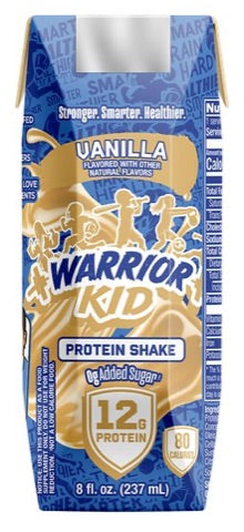 Warrior Kid Vanilla Protein Shake, 12g protein, 0g added sugar
