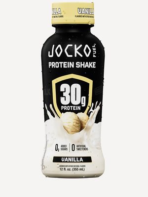 Vanilla protein shake bottle